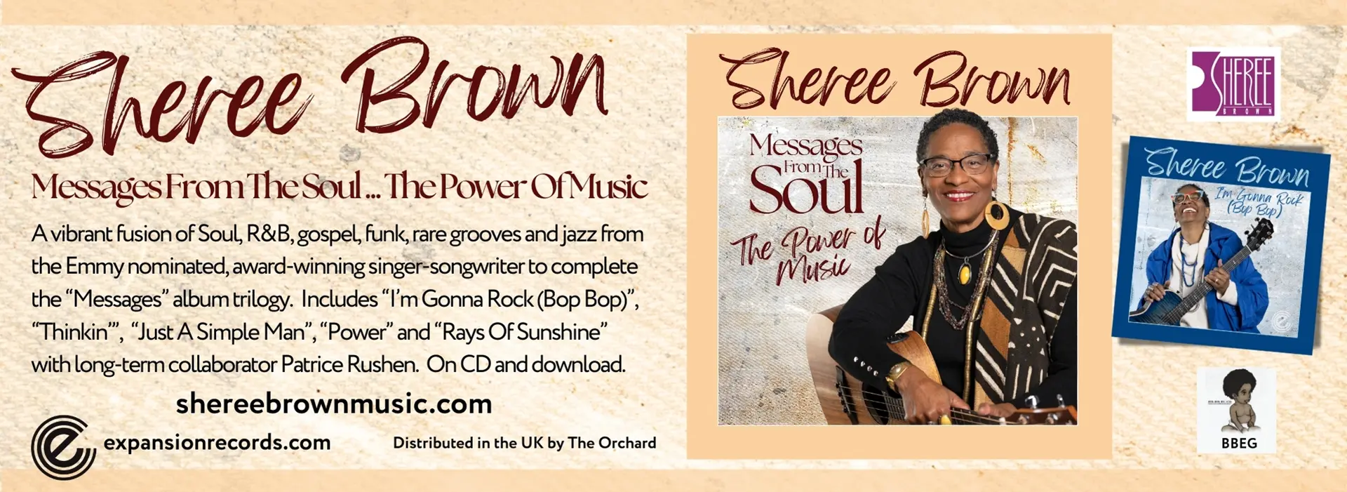 Sheree Brown-A Legacy of Soul, Jazz, and RnB.
